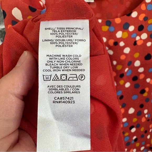 NWT Loft cami blouse polka dot shirt top - Picture 8 of 9